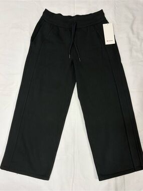 lululemon athletica Black Wide-Leg Drawstring Sweatpants